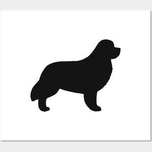 Newfoundland Dog Silhouette Posters and Art